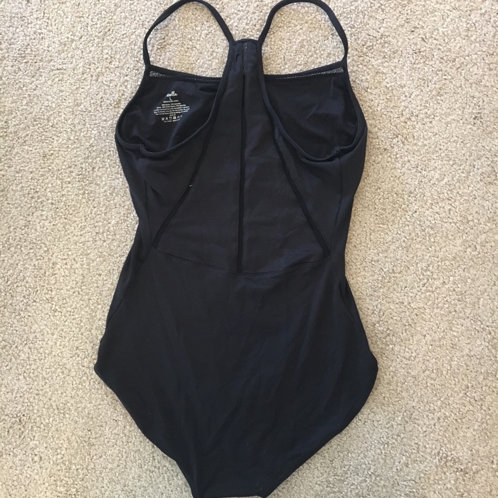 Mirella Black Racerback Dance Leotard